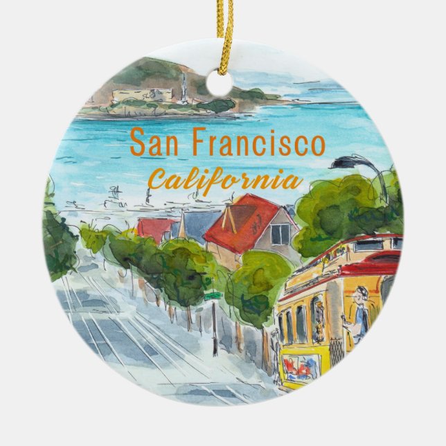 San Francisco California Ornament (Front)