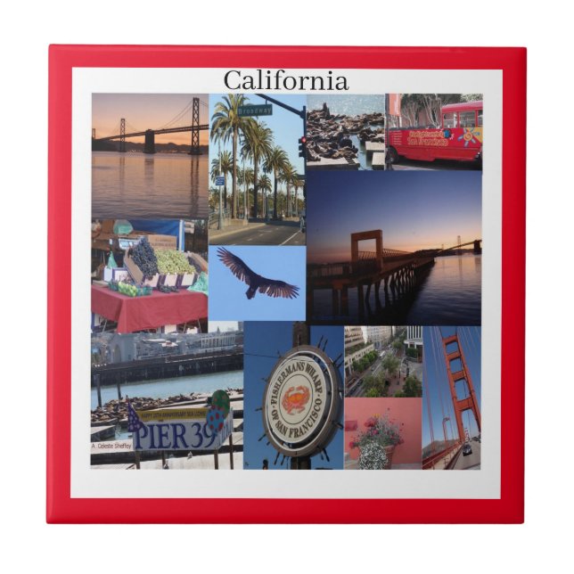San Francisco, California Photo Tile (Front)