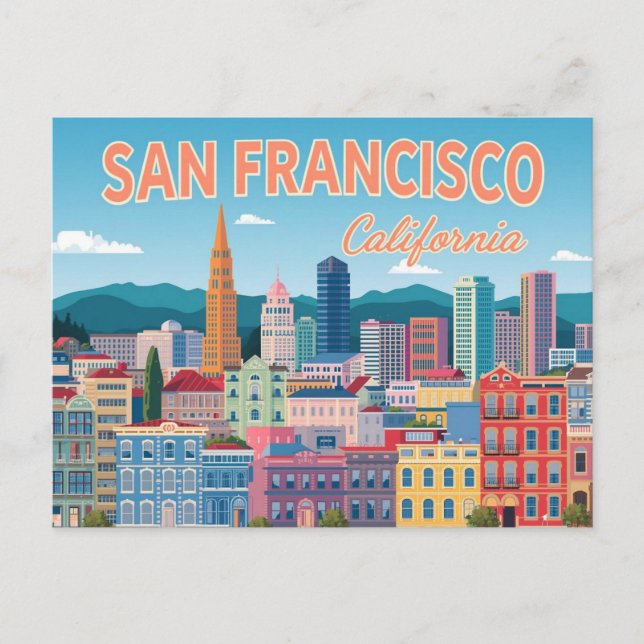 San francisco california postcard (Front)