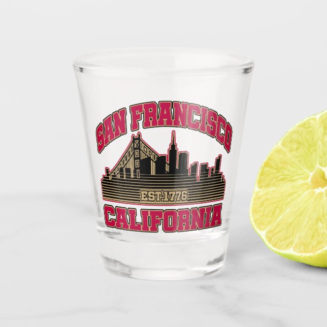 San Francisco,California Shot Glass (Front)