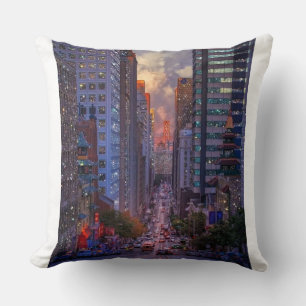 San Francisco California Street Skyline Glitter Throw Pillow