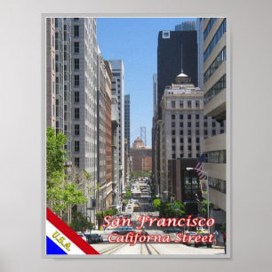 San Francisco - California Street - USA - Poster