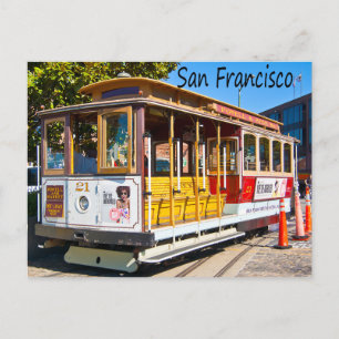 San Francisco California Trolley Car Postcard