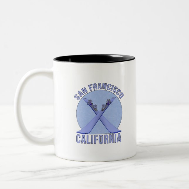 San Francisco, California Two-Tone Coffee Mug (Left)