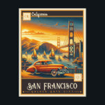 San Francisco, California | Vintage Postcard<br><div class="desc">Journey back in time to the enchanting streets of San Francisco with our captivating Vintage San Francisco Postcard. This beautifully illustrated keepsake not only showcases the city's iconic landmarks but also encapsulates the timeless charm of the City by the Bay. Discover why this postcard makes a perfect gift for history...</div>