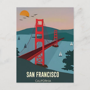 San Francisco California Vintage vacation  Postcard