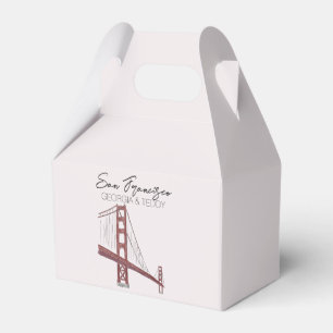 San Francisco, California Wedding welcome bag  Favor Box
