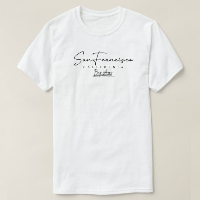 San Francisco - California white Vol.1 T-shirt (Design devant)