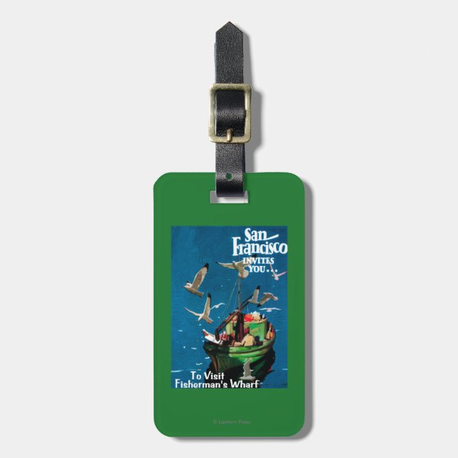 San Francisco, CaliforniaFisherman's Wharf Luggage Tag (Front Vertical)