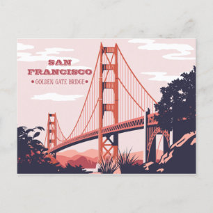 San Francisco, Californie - Carte postale Golden G