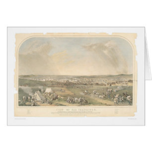 San Francisco, carte panoramique de CA (1551A)
