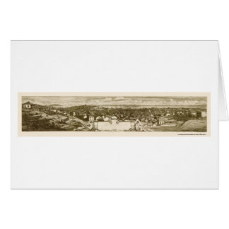 San Francisco, carte panoramique de CA - 1856