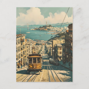 San Francisco : Carte postale Vintage de nostalgie