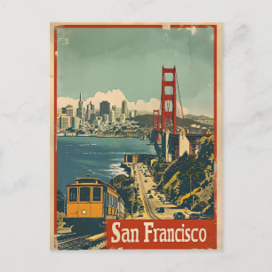 San Francisco : Carte postale Vintage de nostalgie