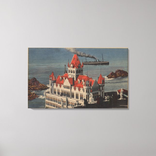 San Francisco, CAView of Old Cliff House Canvas Print (Front)