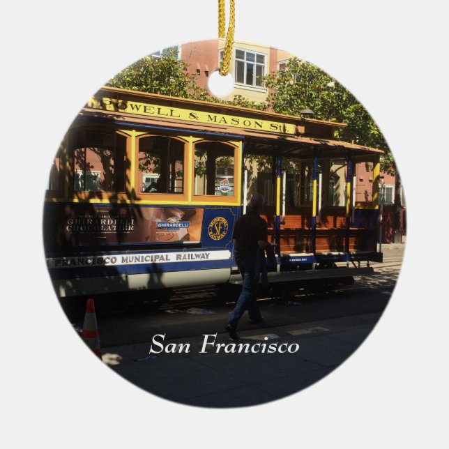 San Francisco Ceramic Ornament (Front)