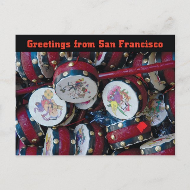 San Francisco China town postcard (Front)