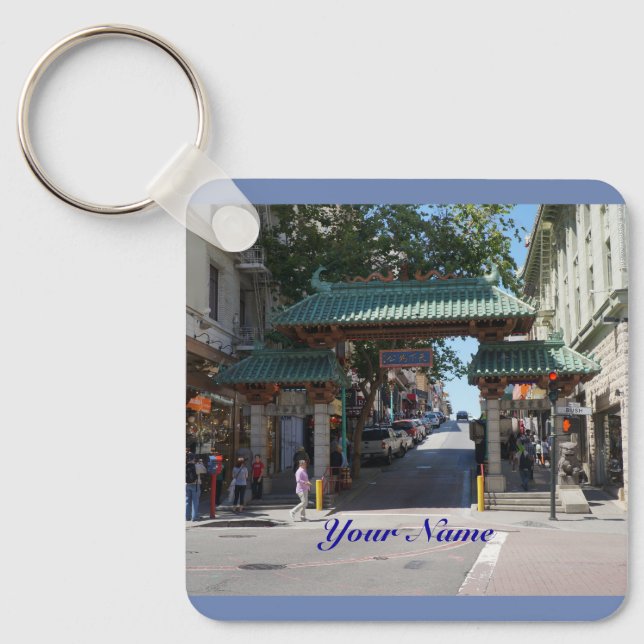 San Francisco Chinatown Gate Keychain (Front)