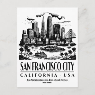 San Francisco City California USA Postcard