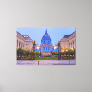 San Francisco City Hall in Blue Light Canvas Print