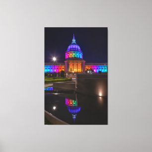 San Francisco City Hall with Rainbow Light  Canvas Print