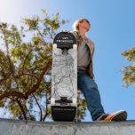 San Francisco City Map Skateboard<br><div class="desc">A unique map of the beautiful city of San Francisco, California. This skateboard features a street map of the city inside a black border on the top and bottom.
A fun way to represent the city you love and reside in!</div>