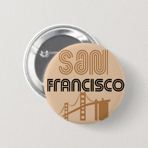 San Francisco City Sign 2 Inch Round Button