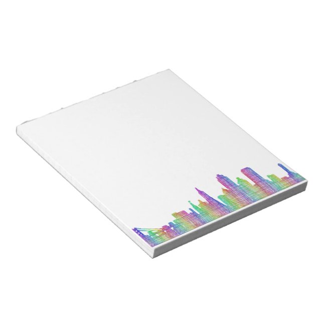 San Francisco city skyline Notepad (Angled)