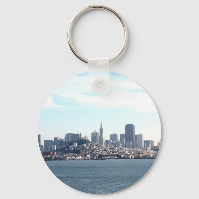 San Francisco City View from the Bay Keychain (Front)