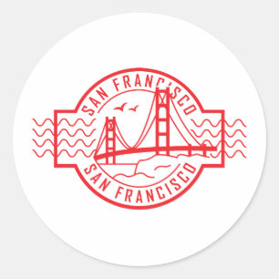 San Francisco Classic Round Sticker