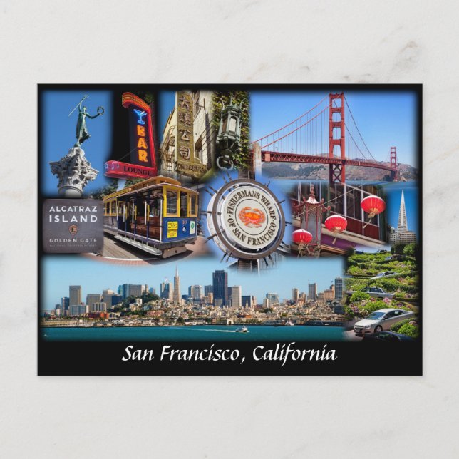 San Francisco Collage Postcard (Front)