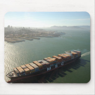 San Francisco Container Ship Mouse Pad
