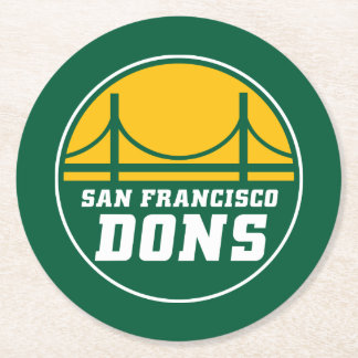 San Francisco Dons Round Paper Coaster
