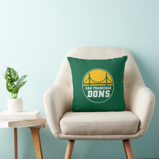 San Francisco Dons Throw Pillow