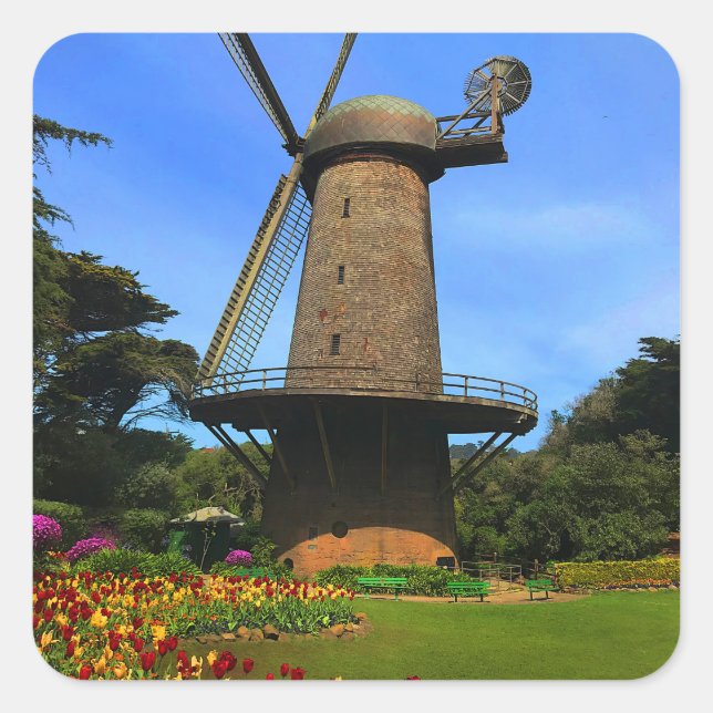 San Francisco Dutch Windmill #4 Sticker (Front)