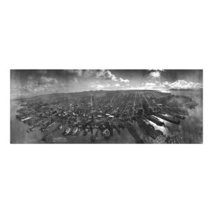 San Francisco Earthquake Ruins of 1906 Panorama Photo Print