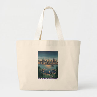 San Francisco Evening Large Tote Bag