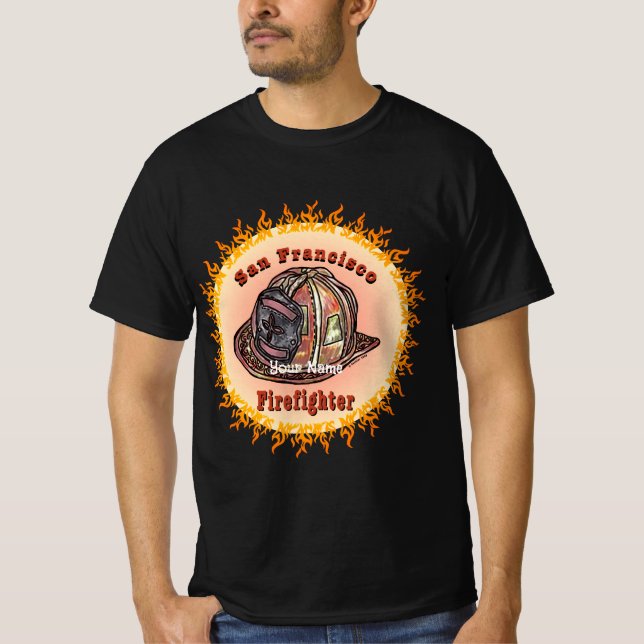 San Francisco Firefighter  T-Shirt (Front)