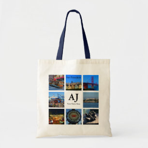 San Francisco Fishermans Wharf Collage #1 Tote Bag