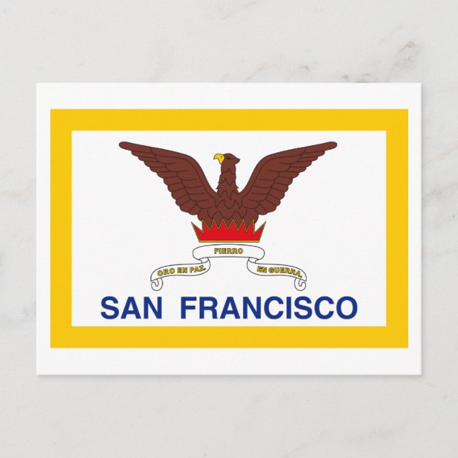 San Francisco Flag Postcard (Front)