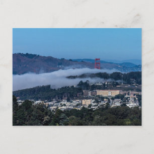 San Francisco fog rolling in Postcard