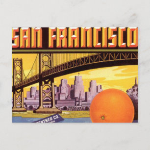 san francisco fruit postcard