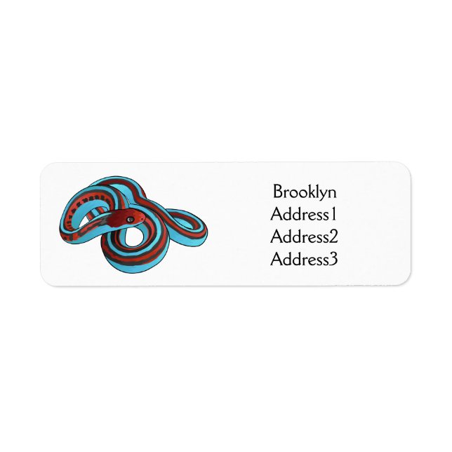 San Francisco garter snake cartoon illustration  (Front)