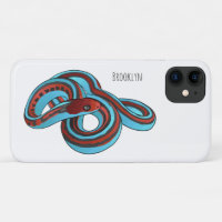 San Francisco garter snake cartoon illustration
