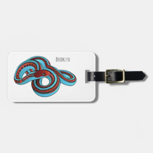 San Francisco garter snake cartoon illustration  Luggage Tag