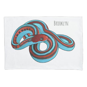 San Francisco garter snake cartoon illustration Pillowcase