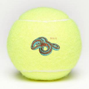 San Francisco garter snake cartoon illustration Tennis Balls