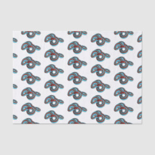 San Francisco garter snake cartoon illustration Tissue Paper