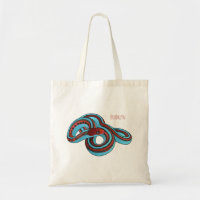 San Francisco garter snake cartoon illustration