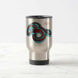 San Francisco garter snake cartoon illustration Travel Mug